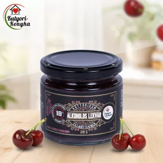 Amarettos meggy alkoholos lekvár 210 g 