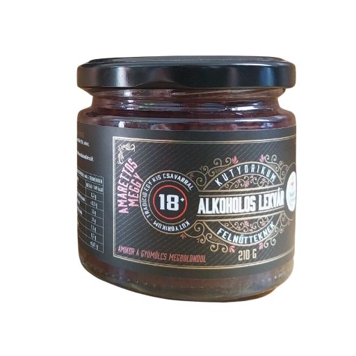Amarettos meggy alkoholos lekvár 210 g 
