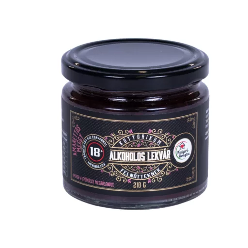 Amarettos meggy alkoholos lekvár 210 g 