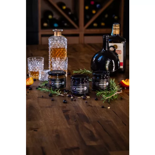 Amarettos meggy alkoholos lekvár 210 g 