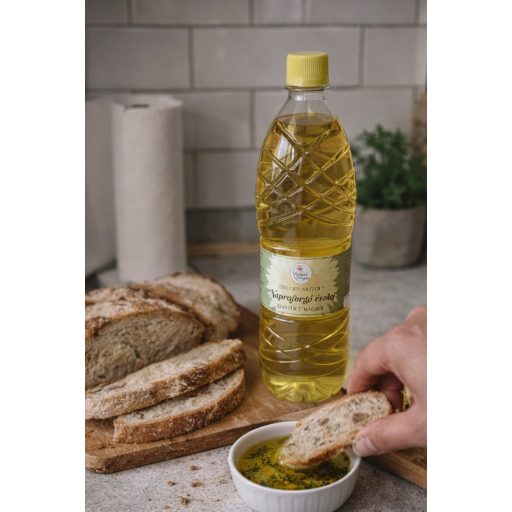 Hidegen sajtolt napraforgó étolaj - most beveztő áron 