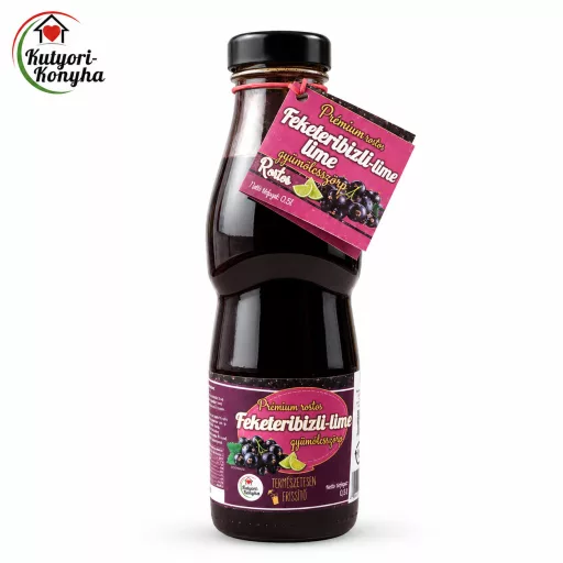Kutyori prémium, rostos feketeribizli-lime gyümölcsszörp 500 ml