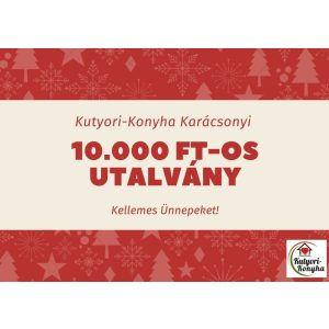 Kutyori konyha 10 000 Ft-os karácsonyi ajándékutalvány 