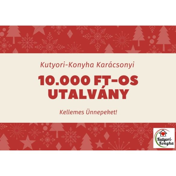 Kutyori konyha 10 000 Ft-os karácsonyi ajándékutalvány 