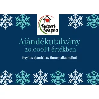 KUTYORI KONYHA 20 000 FT-OS KARÁCSONYI AJÁNDÉKUTALVÁNY