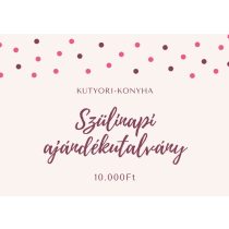 KUTYORI KONYHA 10 000 FT-OS SZÜLINAPI AJÁNDÉKUTALVÁNY