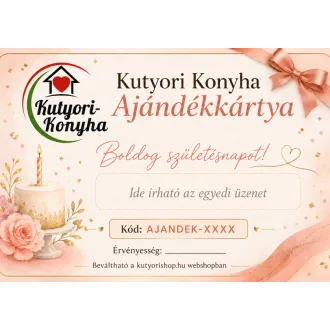   Kutyori  online ajándékutalvány (választható értékben) 