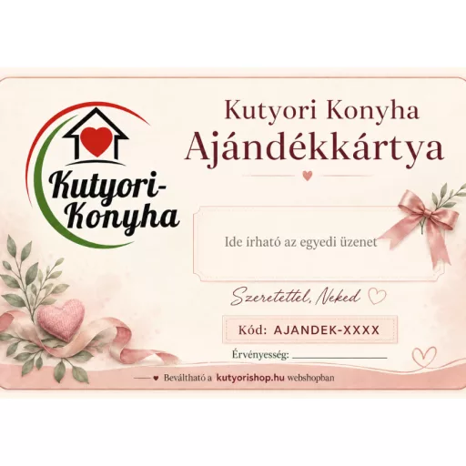Kutyori  online ajándékutalvány (választható értékben) 
