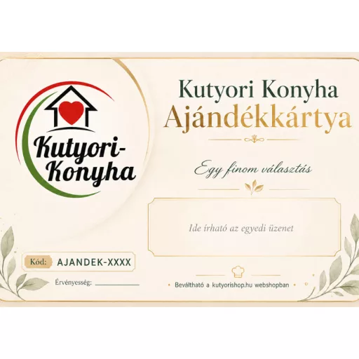 Kutyori  online ajándékutalvány (választható értékben) 