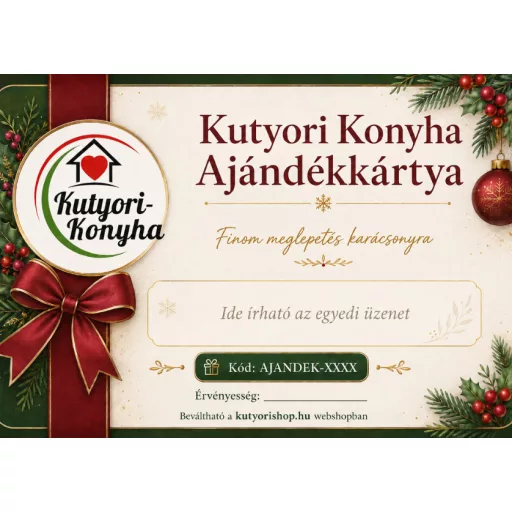 Kutyori  online ajándékutalvány (választható értékben) 